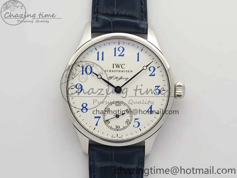MIROTIME 0701 Portuguese Fa Jones IW544203 SS GSF 1:1 Best Edition White Dial On Leather Strap Trendsetting 7235